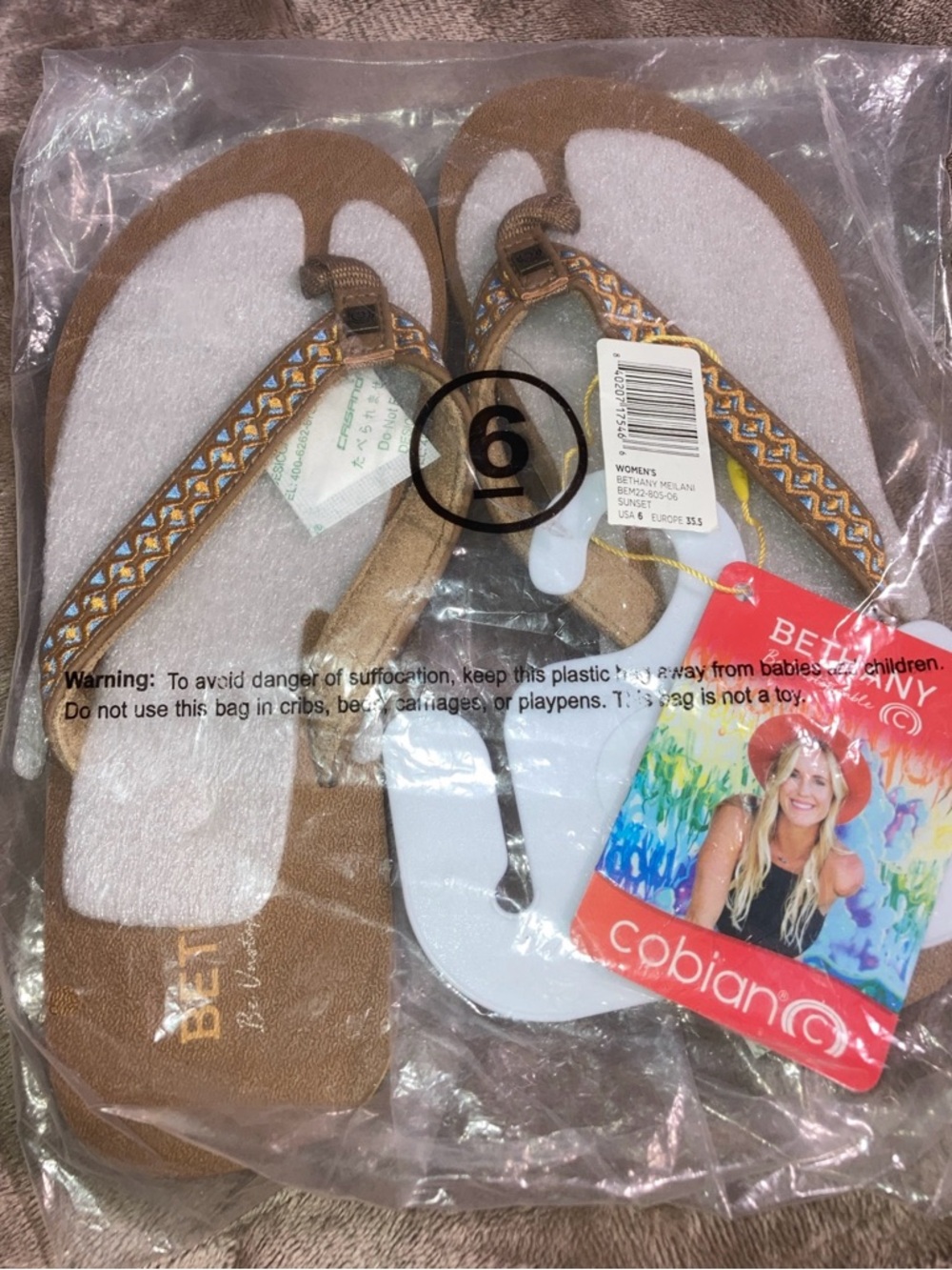 Women’s Size 6 Cobian Sandals (SUNSET)